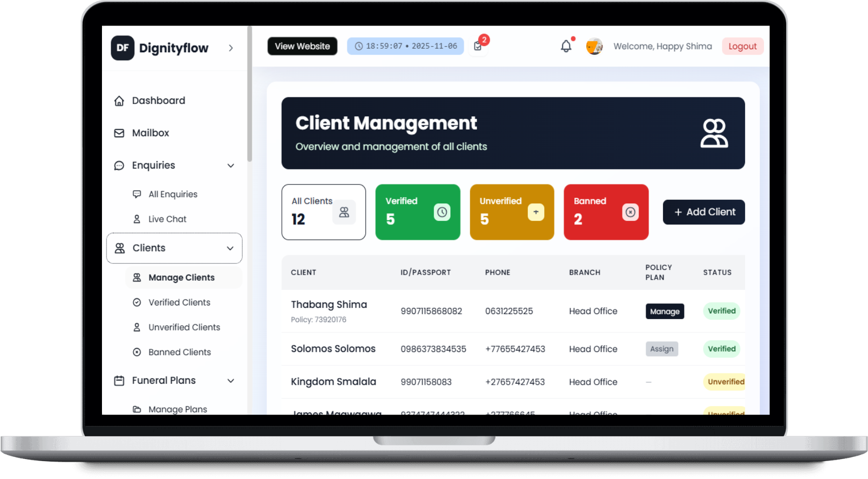 Super Admin Dashboard